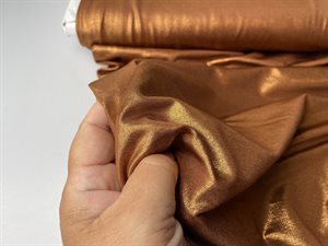 Polyesterjersey - smuk kobber med shine